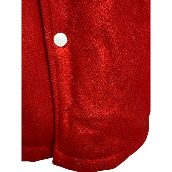 Vintage Red Wool Varsity Jacket Hewitt Golf Size 36 Mens High School Retro - Picture 8 of 11